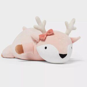 Pink Reindeer / Deer Weighted Plush - Target Pillowfort New NWT